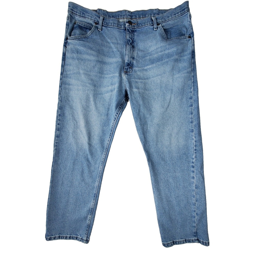 Wrangler‎ Premium Quality Men's 42x30 Regular Fit Blue Stretch Jeans